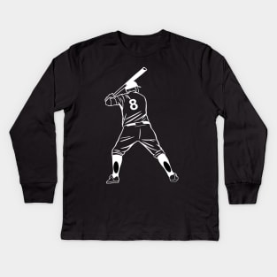 Baseball Brennball Softball Kickball Ballsport USA Kids Long Sleeve T-Shirt